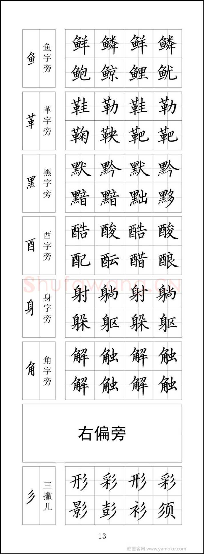王云厚硬笔楷书字帖,摘自王云厚钢笔楷书字帖（下载打印高清版）