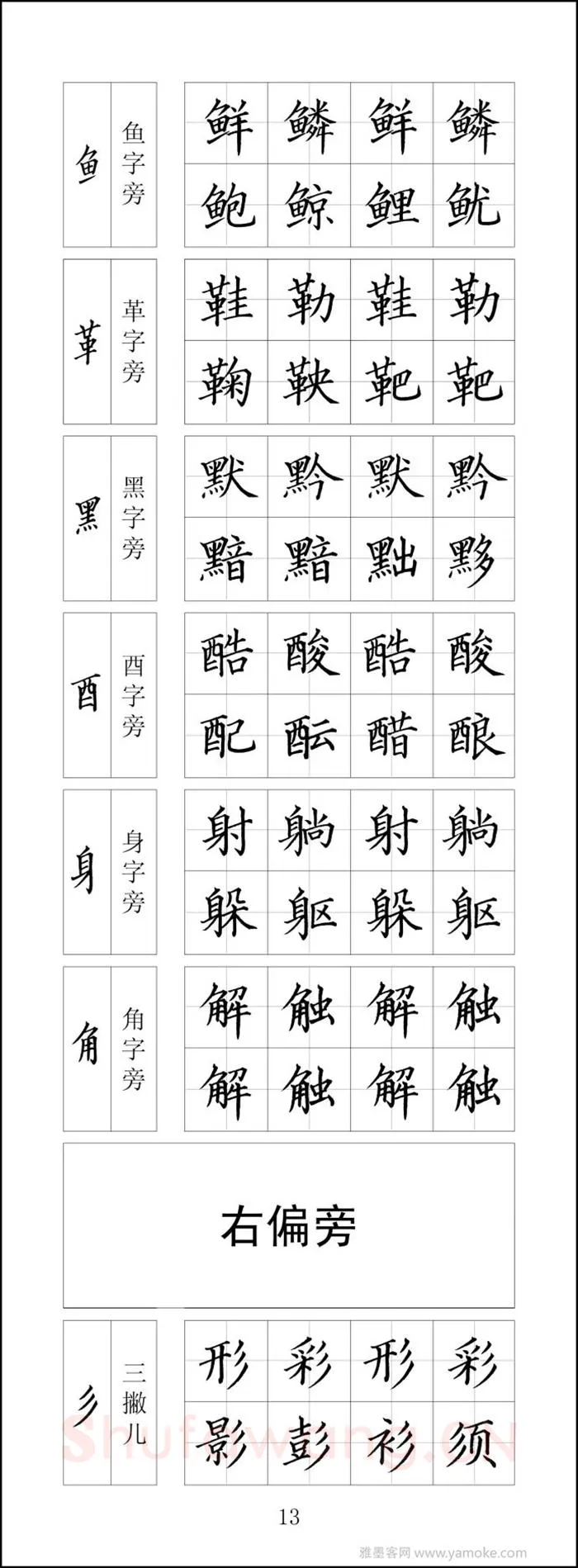 王云厚硬笔楷书字帖,摘自王云厚钢笔楷书字帖（下载打印高清版）