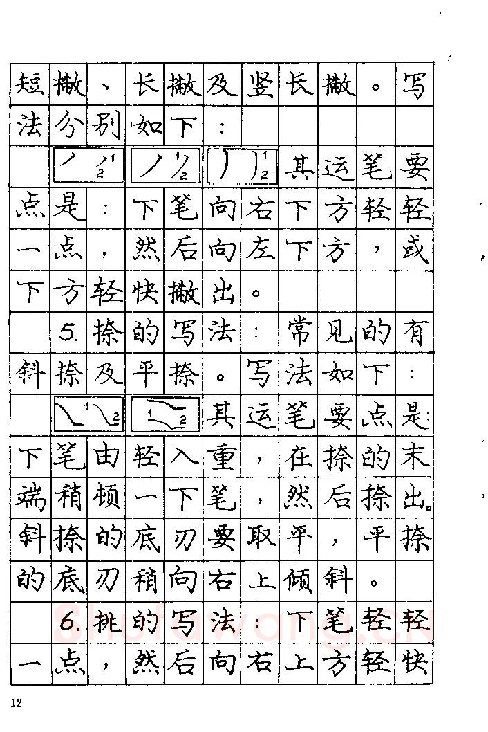 庞中华硬笔楷书字帖,摘自《庞中华钢笔字帖》84版