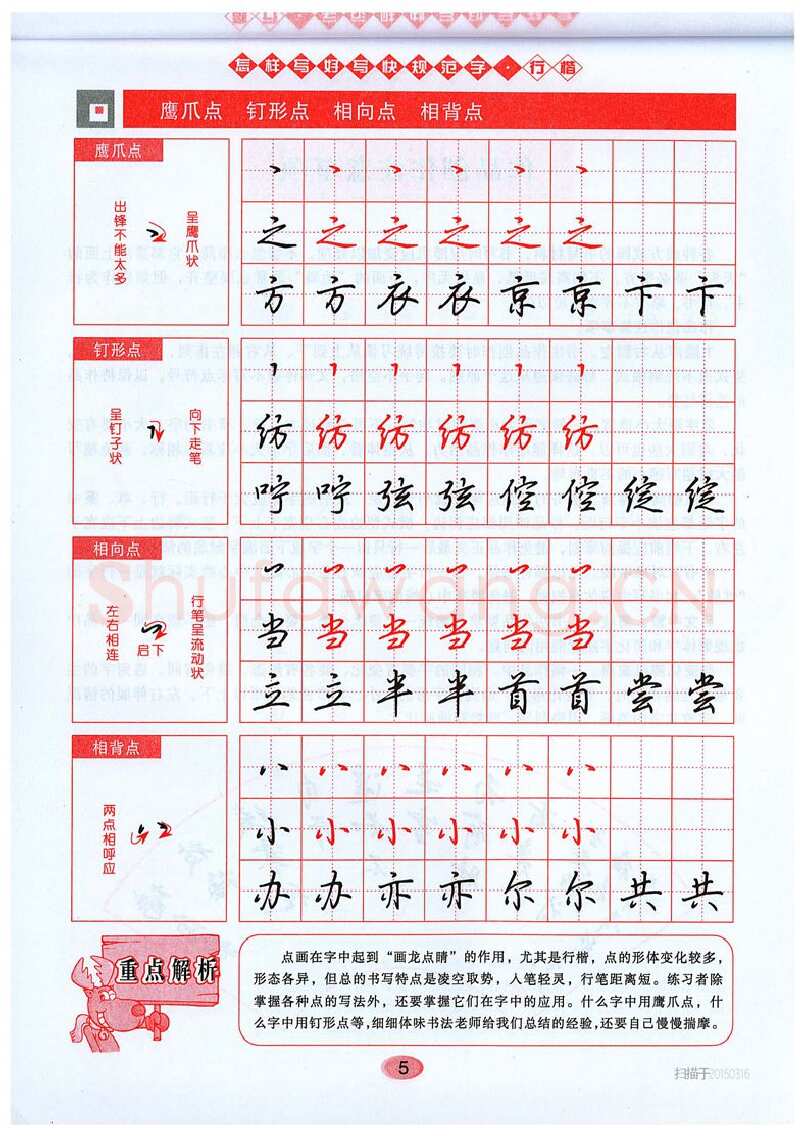 吴玉生硬笔硬笔字帖,摘自吴玉生《怎样写好写快规范字》行楷字帖