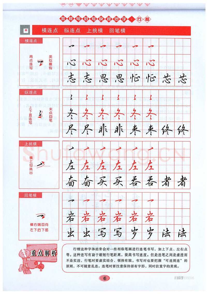 吴玉生硬笔硬笔字帖,摘自吴玉生《怎样写好写快规范字》行楷字帖