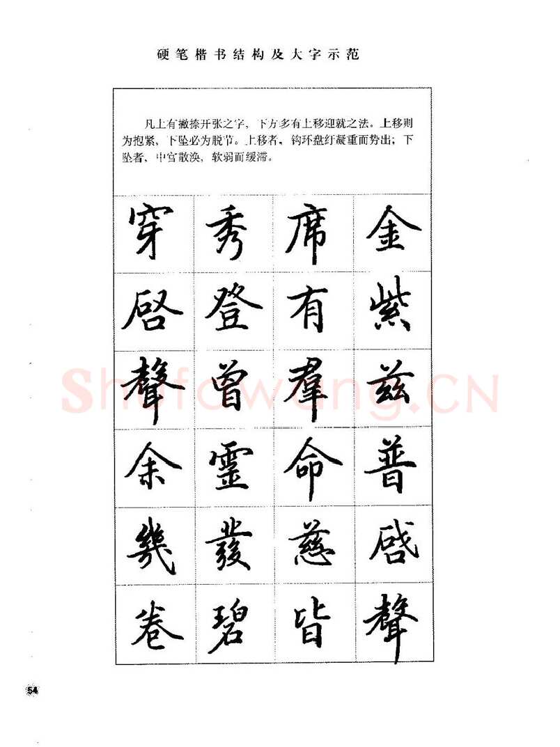 田英章硬笔楷书字帖,摘自田英章硬笔楷书标准教程字帖