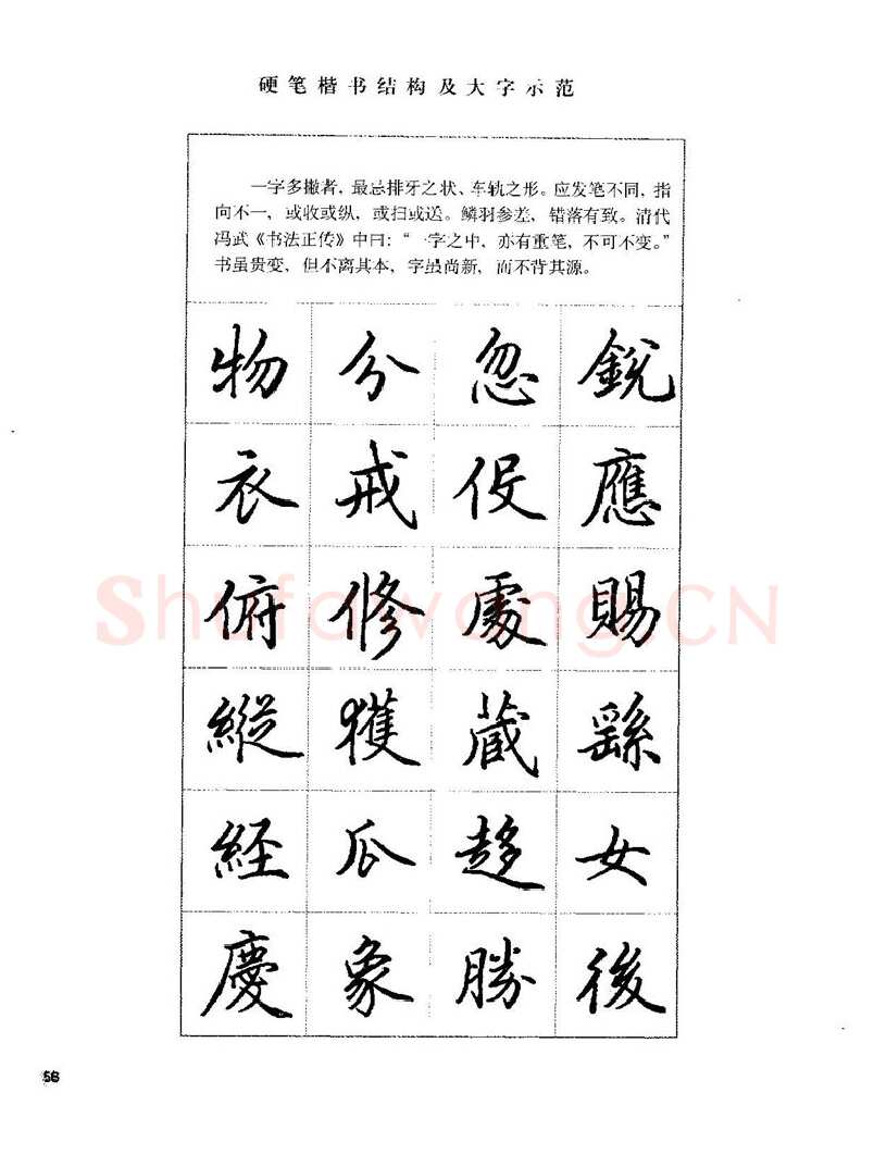 田英章硬笔楷书字帖,摘自田英章硬笔楷书标准教程字帖