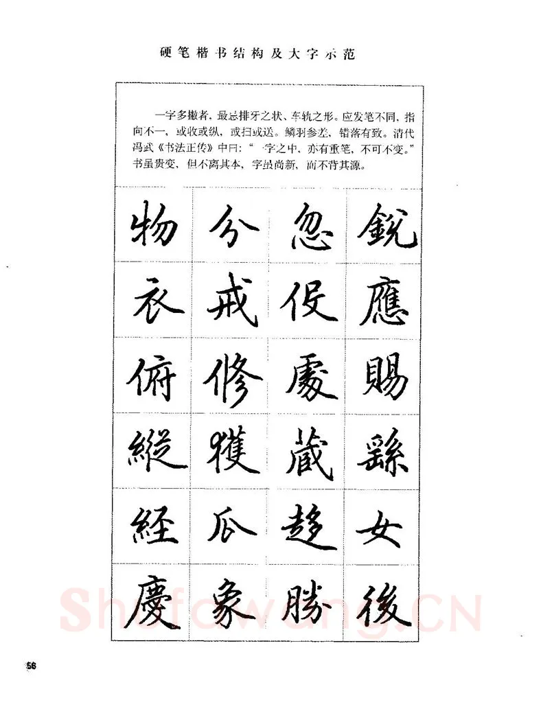 田英章硬笔楷书字帖,摘自田英章硬笔楷书标准教程字帖