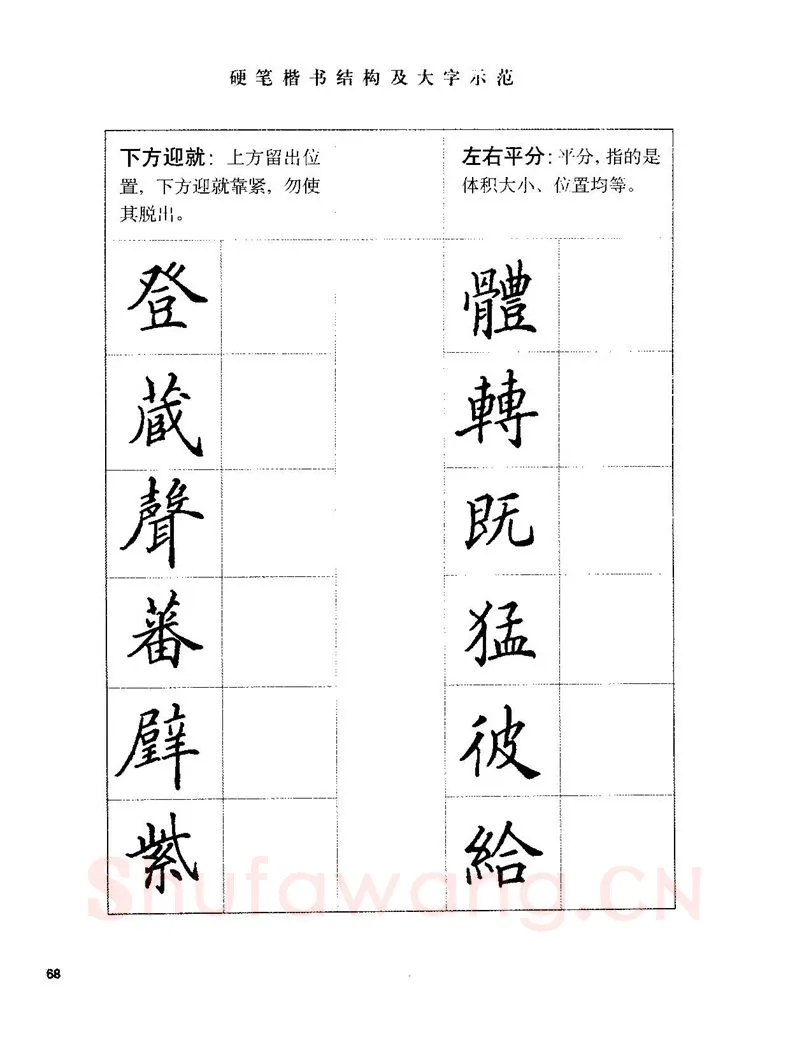 田英章硬笔楷书字帖,摘自田英章硬笔楷书标准教程字帖