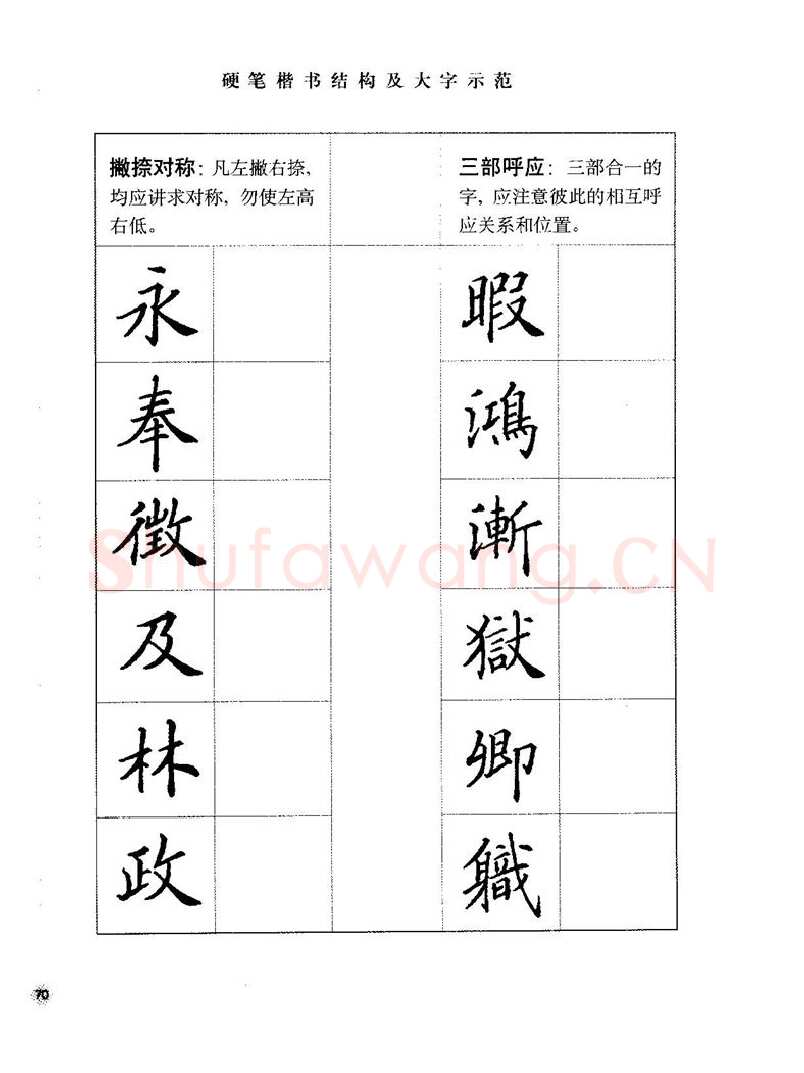 田英章硬笔楷书字帖,摘自田英章硬笔楷书标准教程字帖