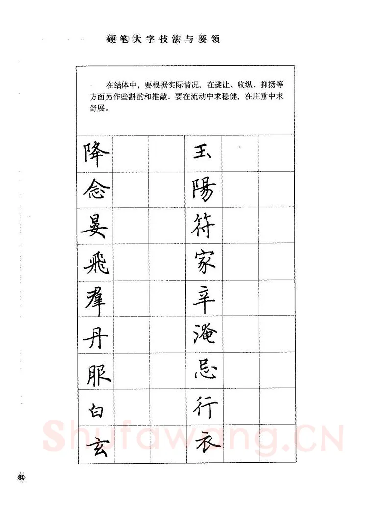 田英章硬笔楷书字帖,摘自田英章硬笔楷书标准教程字帖