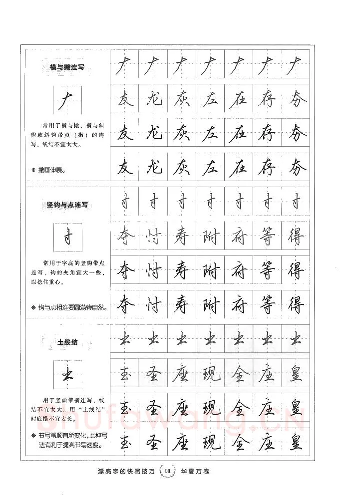 田英章硬笔行书字帖,摘自田英章漂亮字的快写技巧字帖