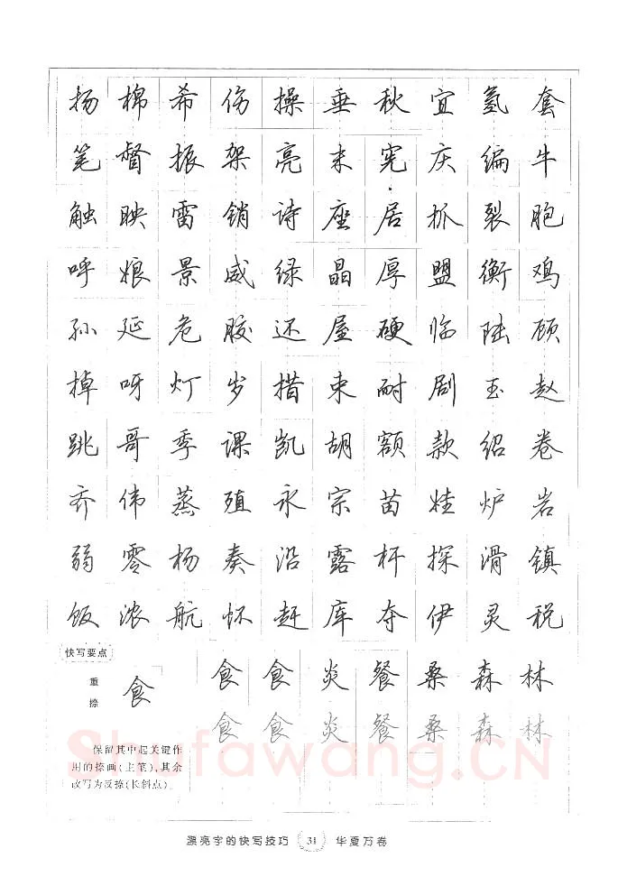 田英章硬笔行书字帖,摘自田英章漂亮字的快写技巧字帖