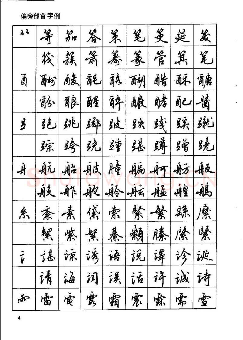 田英章硬笔行书字帖,摘自田英章钢笔行书实用技法字帖