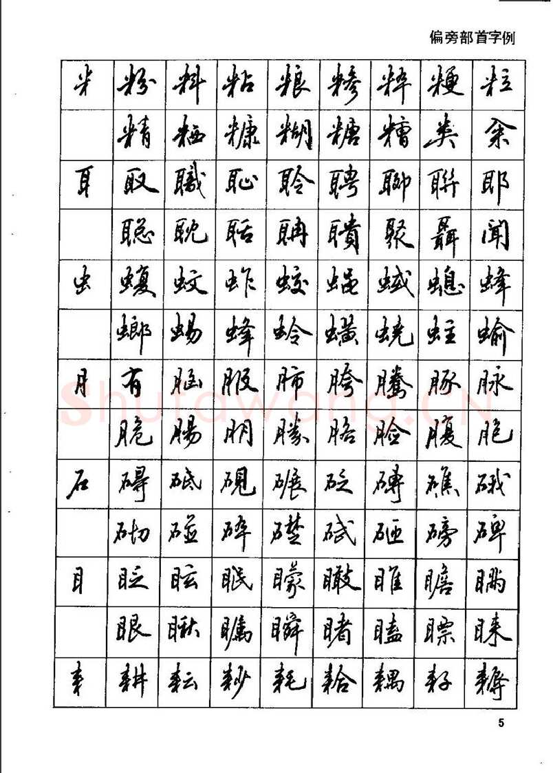 田英章硬笔行书字帖,摘自田英章钢笔行书实用技法字帖
