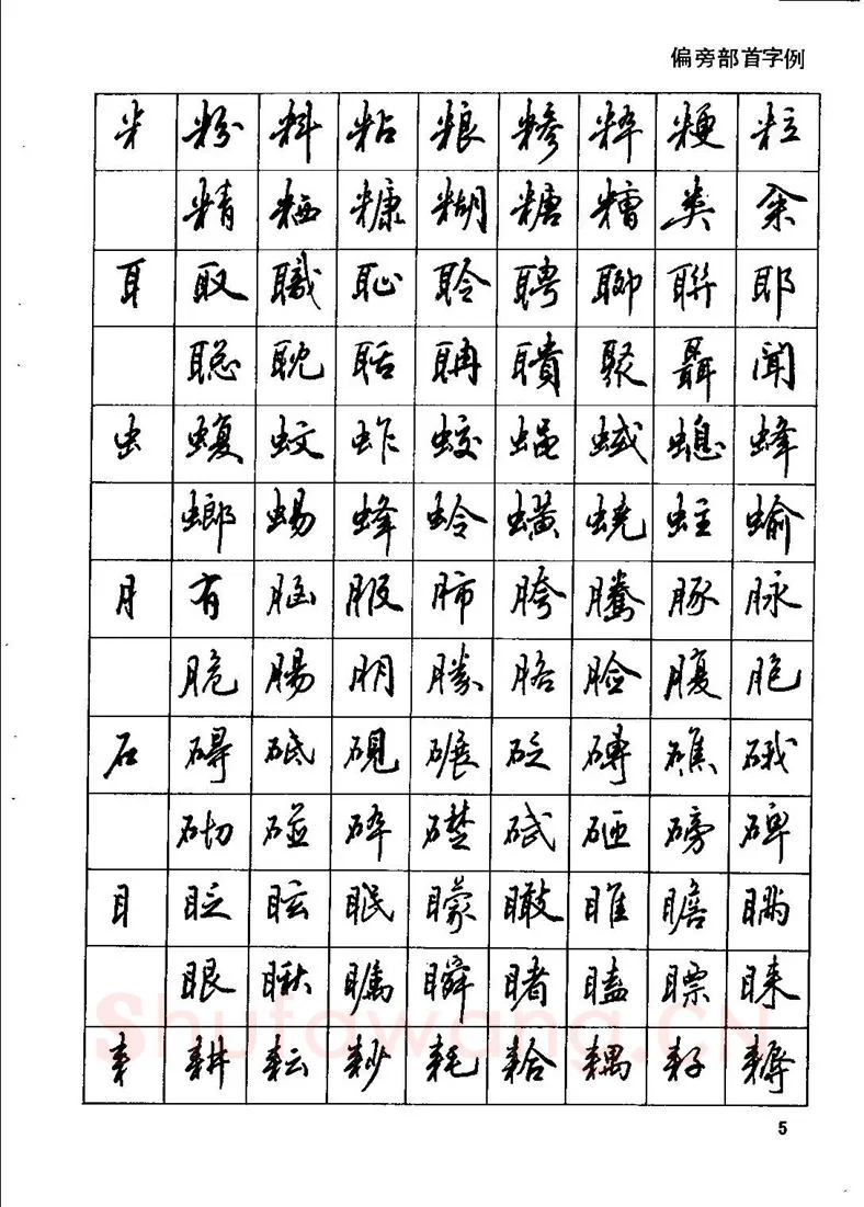 田英章硬笔行书字帖,摘自田英章钢笔行书实用技法字帖