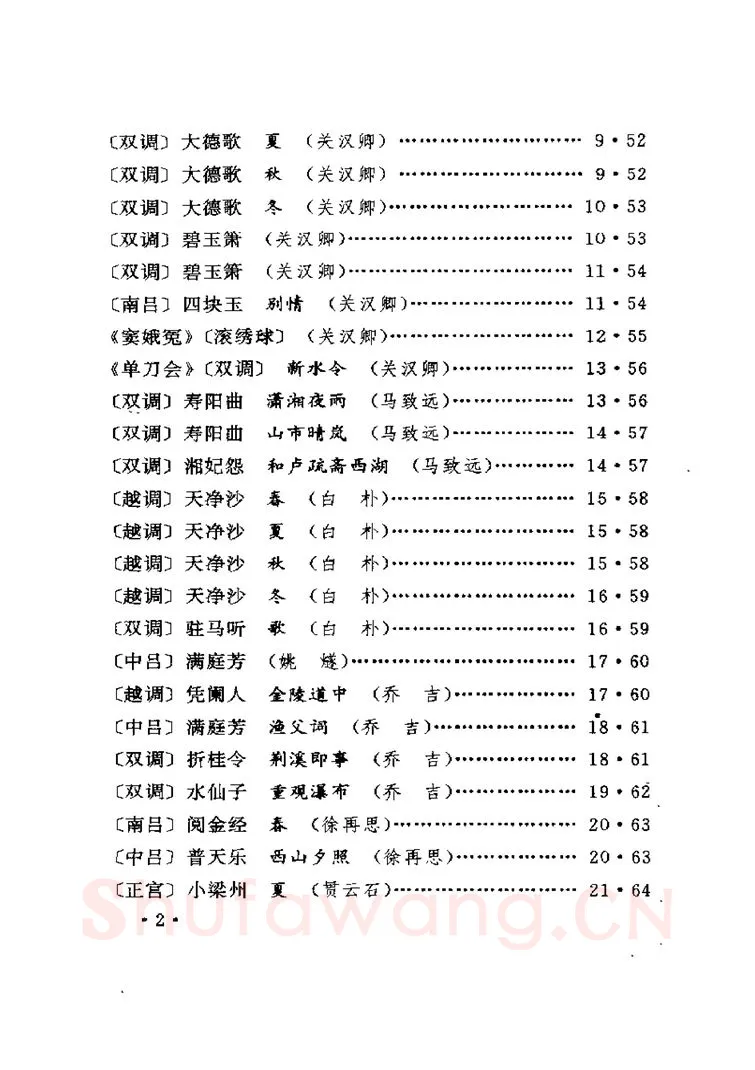 卢中南硬笔楷书字帖,摘自卢中南元曲名篇钢笔字帖（金盾出版社）