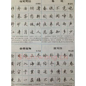 吴玉生 硬笔唐诗三百行楷 字帖