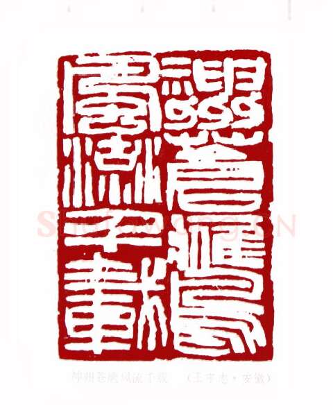 神州苍鹰风流千载(王守志·安徽)篆刻入展作品图片欣赏