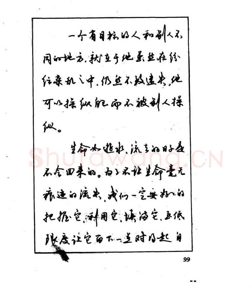 沈鸿根硬笔行书字帖,摘自沈鸿根 江鸟钢笔行书字帖
