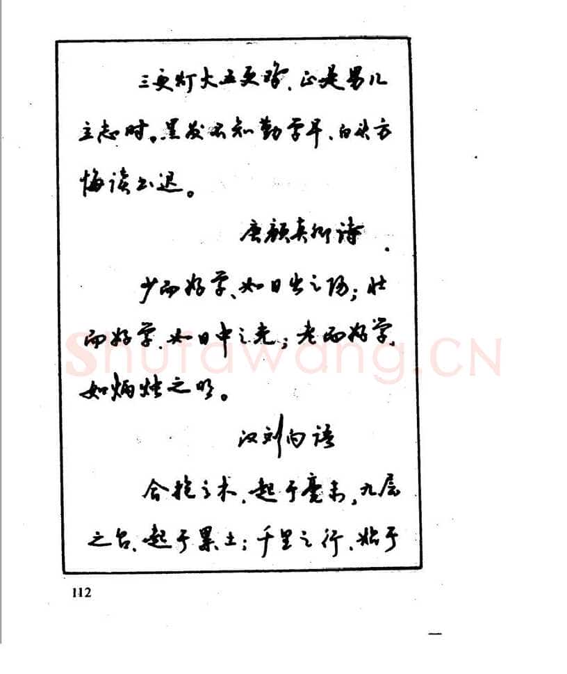 沈鸿根硬笔行书字帖,摘自沈鸿根 江鸟钢笔行书字帖