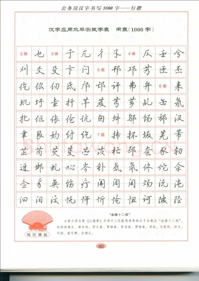 吴玉生硬笔硬笔字帖,摘自吴玉生 公务员汉字书写5500字行楷字帖