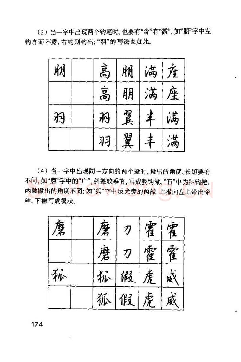 钱沛云硬笔楷书字帖,摘自钱沛云 硬笔书法技巧 字帖