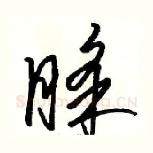睬