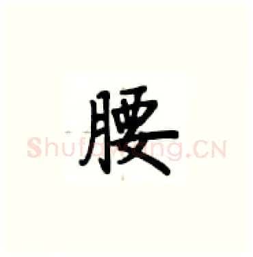 腰硬笔楷书写法,摘自卢中南硬笔书法字帖