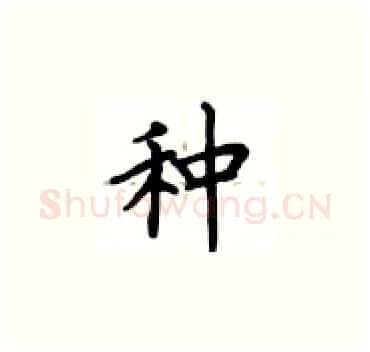 种硬笔楷书写法,摘自卢中南硬笔书法字帖