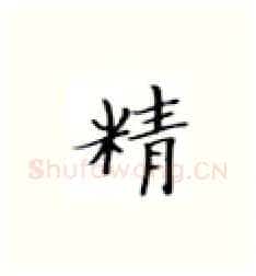 精硬笔楷书写法,摘自张秀硬笔书法字帖