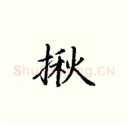 揪硬笔楷书写法,摘自丁谦硬笔书法字帖
