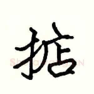 掂