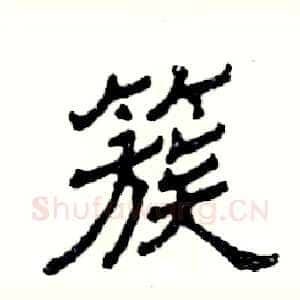 簇
