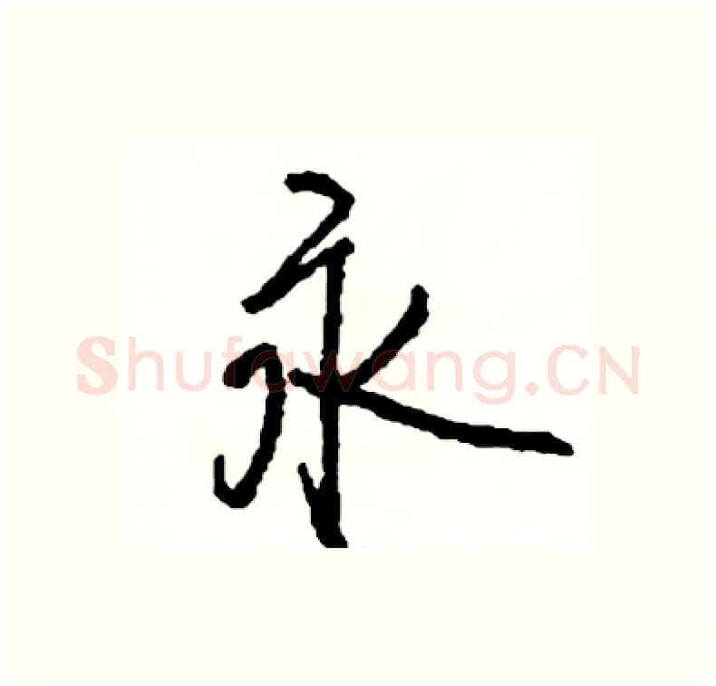 永硬笔行书写法,摘自司惠国硬笔书法字帖