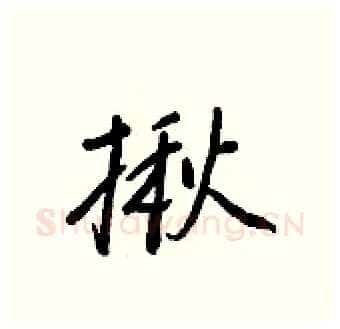 揪硬笔行书写法,摘自王正良硬笔书法字帖