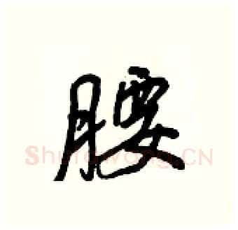 腰硬笔行书写法,摘自王正良硬笔书法字帖