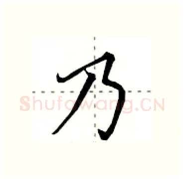 乃硬笔行书写法,摘自田英章硬笔书法字帖